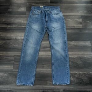 Levis 505 Jeans Mens Size 32x32 Blue Fade Regular Fit Straight Workwear New